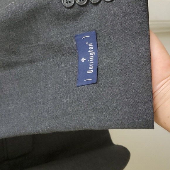 New with tags Barrington mens gray wool blazer size 44 Regular - Picture 4 of 12